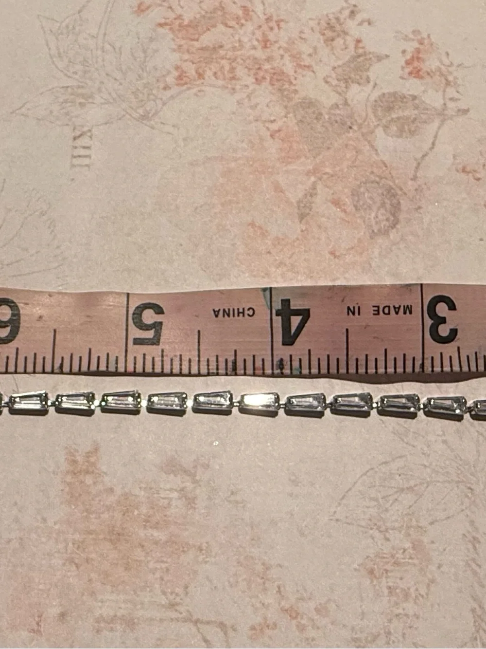 Silver Crystal Baguette Link Bracelet - Women Jewelry